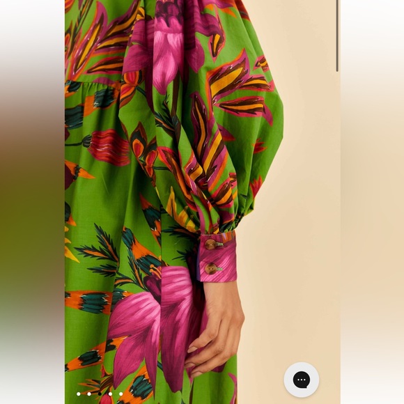 NWT Farm Rio Maxi Flowers Multicolor Dress - Picture 3 of 6